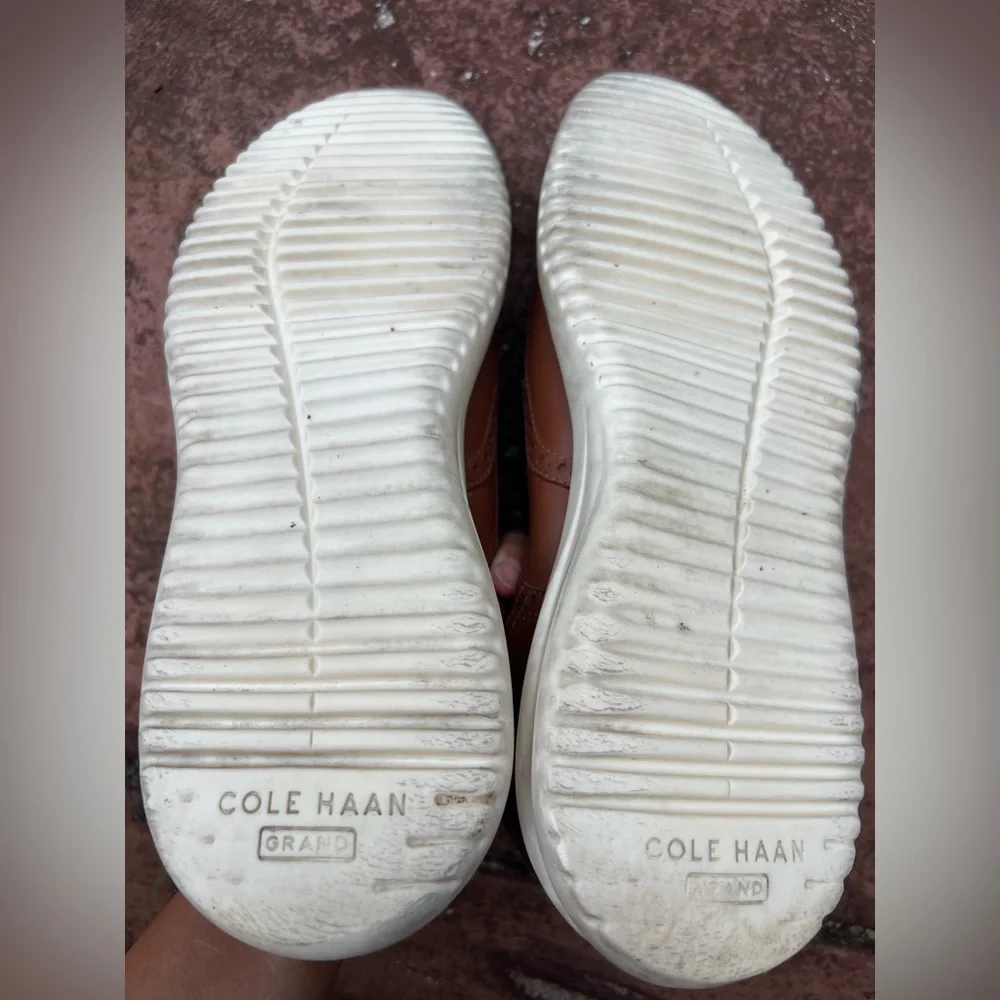 Cole Haan Grand British Tan Brown Leather Shoes Size 11‎